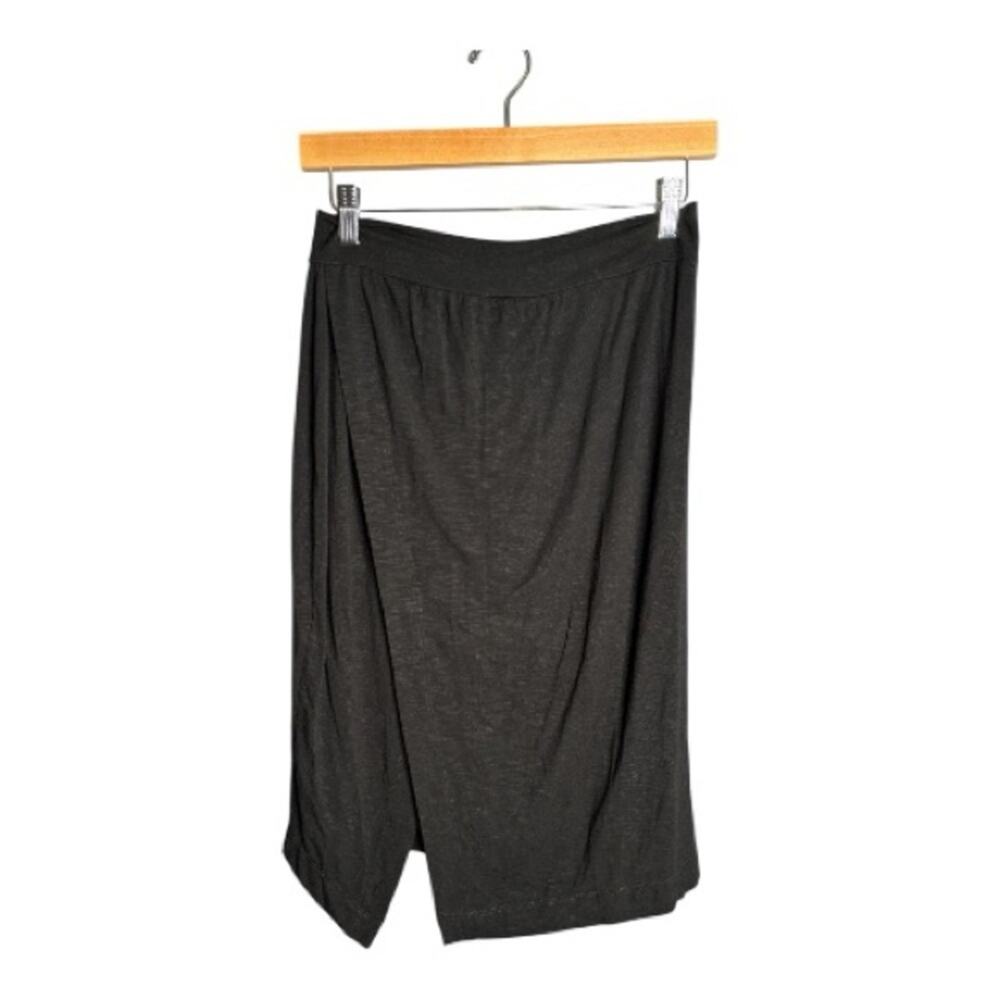 Dolan Black Pull On Wrap Skirt Medium